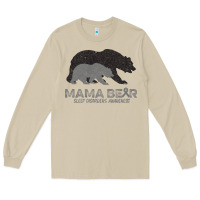 Mushroom Mama Bear Sleep Disorders Awareness Long Sleeve Tee - Bettercallsaul