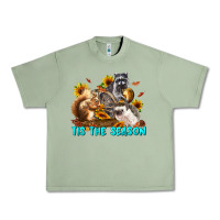 Oil Green Fall Tis The Season Animals Urban Heavy Tee - LillyAllenDesigns