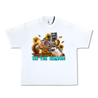 White Fall Tis The Season Animals Urban Heavy Tee - LillyAllenDesigns