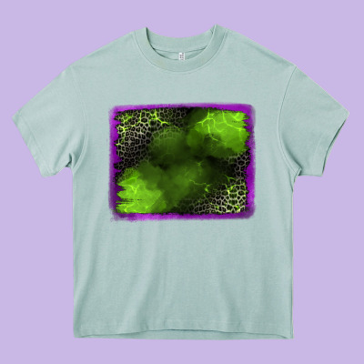 Leopard Halloween Background Heavy Core Tee Designed By Jasminsmagicworld