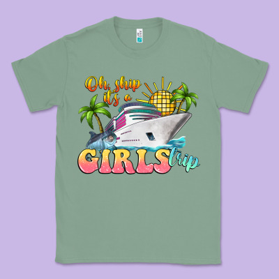 Oh Ship It's A Girls Trip Classic Tee Designed By Lillyallendesigns