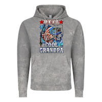 Cloud Rock reel cool grandpa american flag bass Vintage Hoodie - LillyAllenDesigns