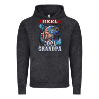 Vintage Black reel cool grandpa american flag bass Vintage Hoodie - LillyAllenDesigns