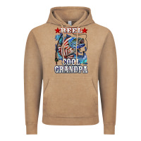 Vintage Coffee reel cool grandpa american flag bass Vintage Hoodie - LillyAllenDesigns