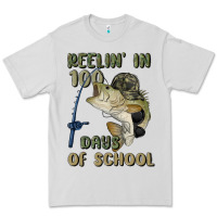 Dove Grey reelin' in 100 days of school Premium Tee - MaliasSmallBusiness