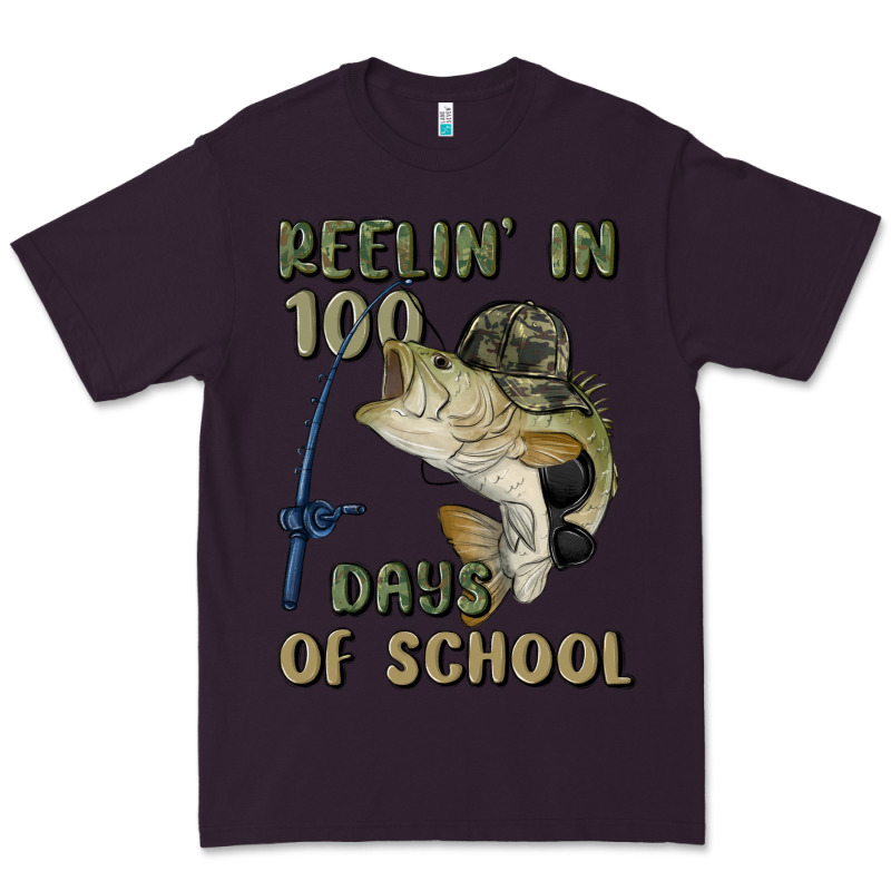 Reelin' In 100 Days Of School Premium Tee by MaliasSmallBusiness | Teevron