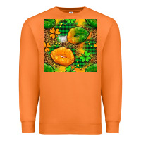 Carrot Irish lips seamless pattern digital paper Premium Sweatshirt - BundleAndBundleShop