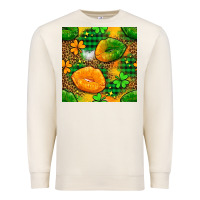Sandshell Irish lips seamless pattern digital paper Premium Sweatshirt - BundleAndBundleShop