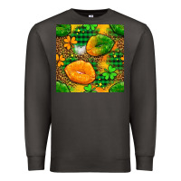 Smoke Irish lips seamless pattern digital paper Premium Sweatshirt - BundleAndBundleShop