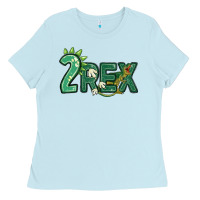 Baby Blue two rex Ladies Tee - MaliasSmallBusiness
