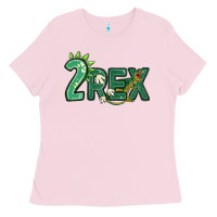 Bubblegum Pink two rex Ladies Tee - MaliasSmallBusiness