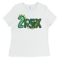 White two rex Ladies Tee - MaliasSmallBusiness