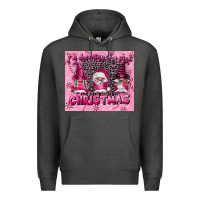 Charcoal Heather i'm dreaming of a pink christmas Premium Hoodie - FaDigitalArtStudio