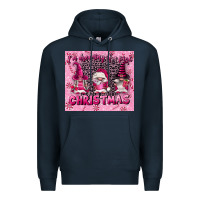 Navy i'm dreaming of a pink christmas Premium Hoodie - FaDigitalArtStudio