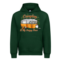 Forest Green camping is my happy place Urban Hoodie - SublimationCraftShop
