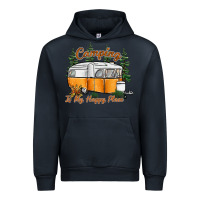 Navy camping is my happy place Urban Hoodie - SublimationCraftShop