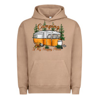 Pigment Burro camping is my happy place Urban Hoodie - SublimationCraftShop