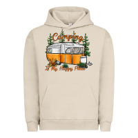 Pigment French Oak camping is my happy place Urban Hoodie - SublimationCraftShop