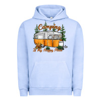 Pigment Grape Ice camping is my happy place Urban Hoodie - SublimationCraftShop