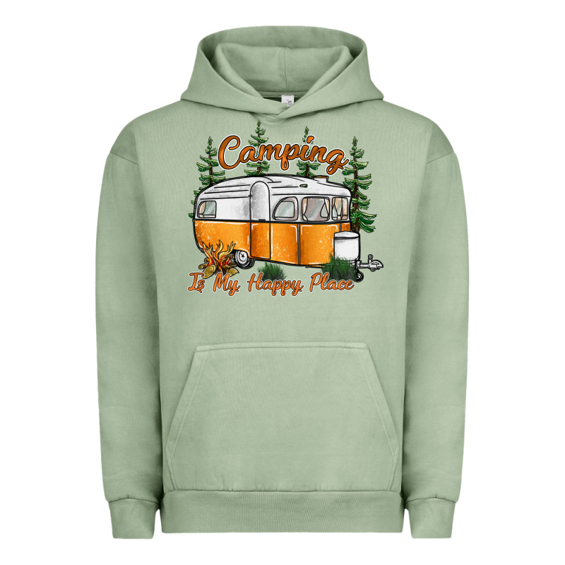 Camping Is My Happy Place Urban Hoodie by SublimationCraftShop | Teevron