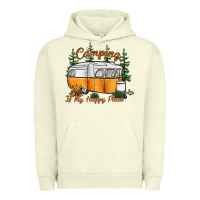 Pigment Pistachio camping is my happy place Urban Hoodie - SublimationCraftShop