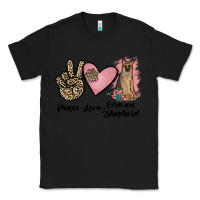 Black peace love german shepherd Classic Tee - JahusDesignShop