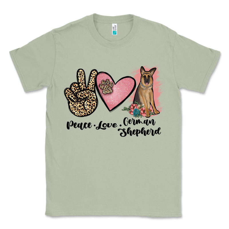 Peace Love German Shepherd Classic Tee by JahusDesignShop | Teevron