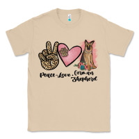 Mushroom peace love german shepherd Classic Tee - JahusDesignShop