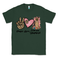 Sports Green peace love german shepherd Classic Tee - JahusDesignShop