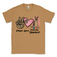 Toasted Coconut peace love german shepherd Classic Tee - JahusDesignShop