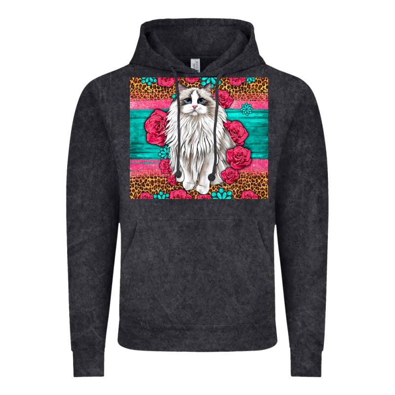 Western Ragdoll Cat Vintage Hoodie by LillyAllenDesigns | Teevron