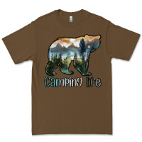 Cacao camping bear Premium Tee - MaliasSmallBusiness