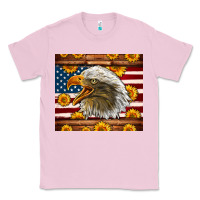 Bubblegum Pink American Flag Eagle Tumbler Classic Tee - LillyAllenDesigns