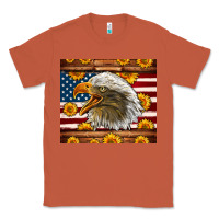 Copper American Flag Eagle Tumbler Classic Tee - LillyAllenDesigns