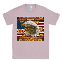 Lilac American Flag Eagle Tumbler Classic Tee - LillyAllenDesigns