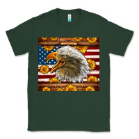 Sports Green American Flag Eagle Tumbler Classic Tee - LillyAllenDesigns