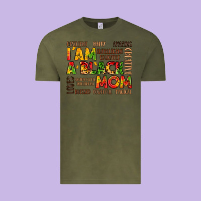 I Am A Black Mom Vintage Tee Designed By Lillyallendesigns