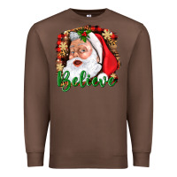 Chestnut Believe And Santa Premium Sweatshirt - BundleAndBundleShop