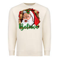 Sandshell Believe And Santa Premium Sweatshirt - BundleAndBundleShop