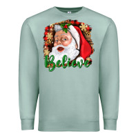 Seafoam Believe And Santa Premium Sweatshirt - BundleAndBundleShop