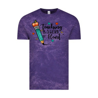 Cloud Purple teaching i̇s a work of heart Vintage Tee - JahusDesignShop