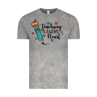 Cloud Rock teaching i̇s a work of heart Vintage Tee - JahusDesignShop