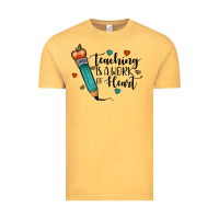 Vintage Mustard teaching i̇s a work of heart Vintage Tee - JahusDesignShop