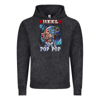 Vintage Black reel cool pop pop american flag bass Vintage Hoodie - LillyAllenDesigns