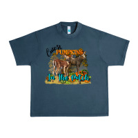 Midnight Navy Fall Cutest Pumpkin In The Patch Deer Urban Heavy Tee - LillyAllenDesigns
