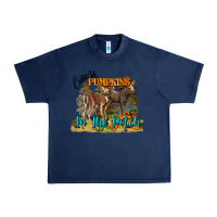 Navy Fall Cutest Pumpkin In The Patch Deer Urban Heavy Tee - LillyAllenDesigns