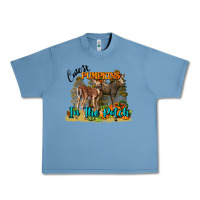 Pebble Blue Fall Cutest Pumpkin In The Patch Deer Urban Heavy Tee - LillyAllenDesigns