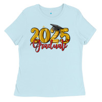Baby Blue 2025 graduate Ladies Tee - MaliasSmallBusiness