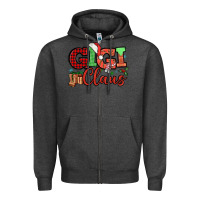 Charcoal Heather Gigi claus christmas mother's day Zipper Hoodie - HowdyJamesFarm