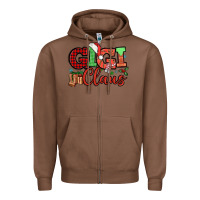 Chestnut Gigi claus christmas mother's day Zipper Hoodie - HowdyJamesFarm